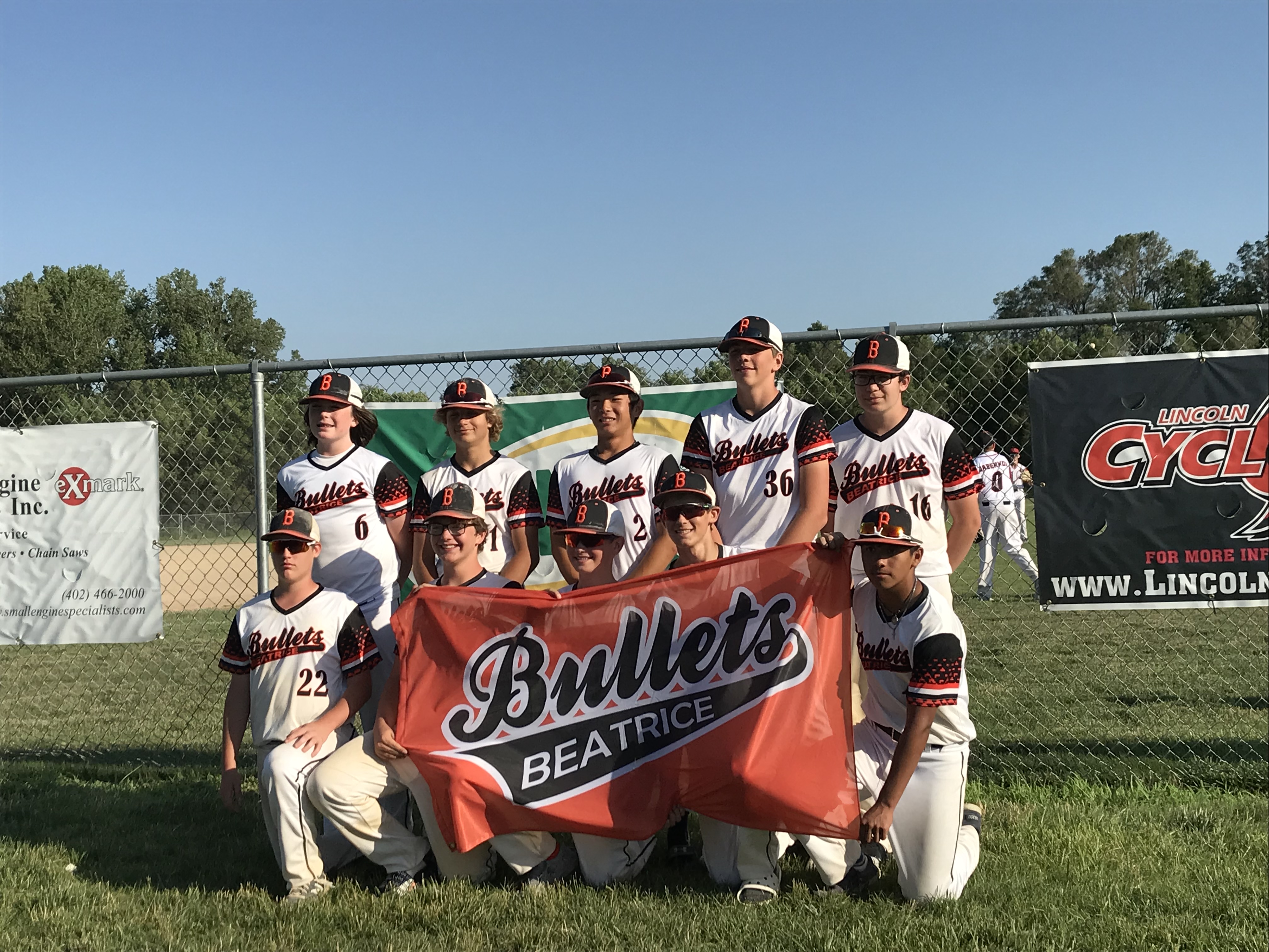 USSSA Baseball Team Beatrice Bullets 14 Beatreice Nebraska